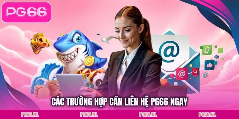 Các trường hợp cần liên hệ PG66 ngay